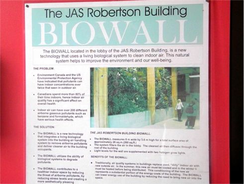 Biowall Lobby Signage