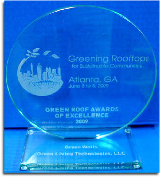 The Green Roofs for Healthy Cities Award of Excellence for Green Walls