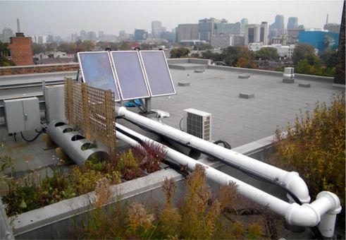 The Solar Thermal System on the Robertson Roof