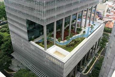 A splendid Sky Terrace at the One George Street building in downtown Singapore; source: The Star.com