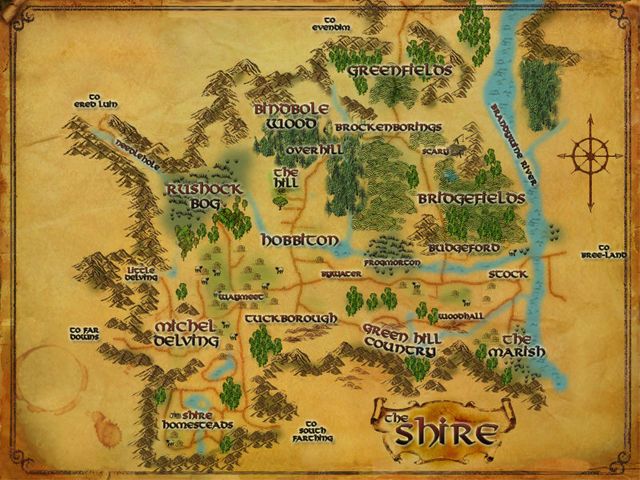Hobbiton-lotro-wiki-Shire_mapbyDanielReeve
