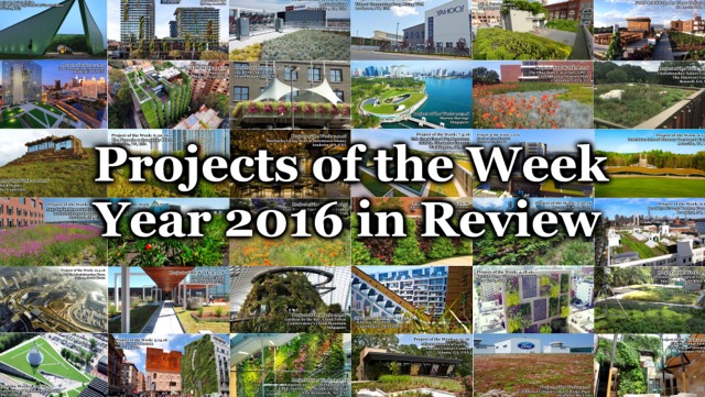 Project of the Week for January 2, 2017: Greenroofs.com Projects of the Week 2016 in Review