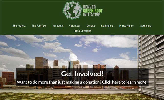 Calling for Support of the Denver Green Roof Initiative, by Brandon Rietheimer