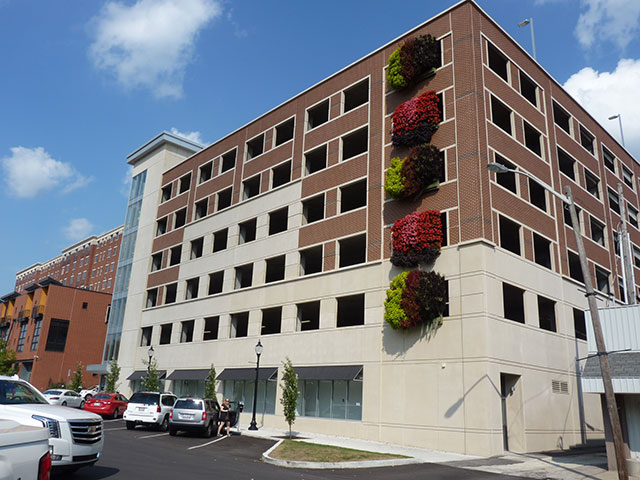 Living Wall Blooms on Bloomington Parking Garage by Amber Ponce and David Aquilina