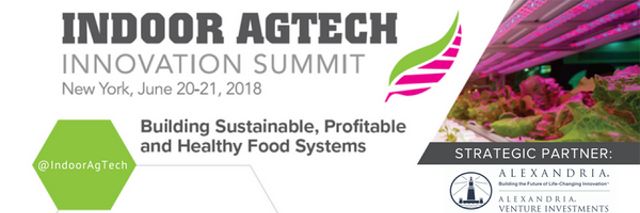 Special Greenroofs.com Discount: Indoor AgTech Innovation Summit, Brooklyn on June 20-21, 2018