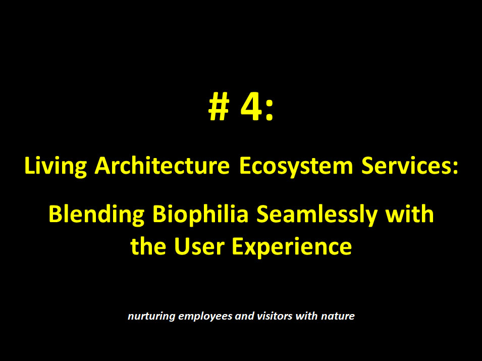 #4: Living Architecture Ecosystem Services