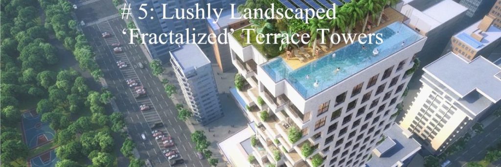 2018 Top 10 Hot List Category #5: Lushly Landscaped ‘Fractalized’ Terrace Towers