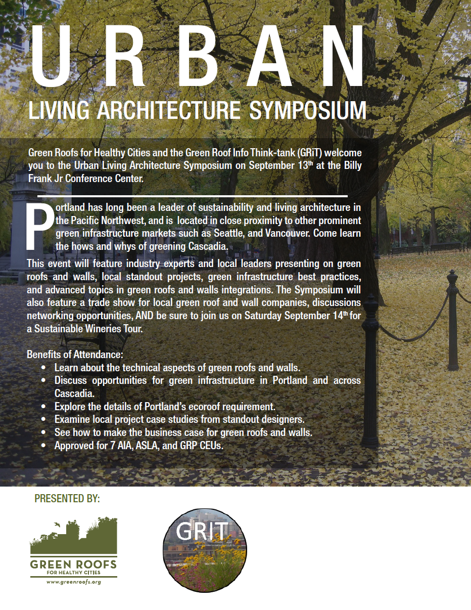 Urban Living Architecture Symposium in Portland