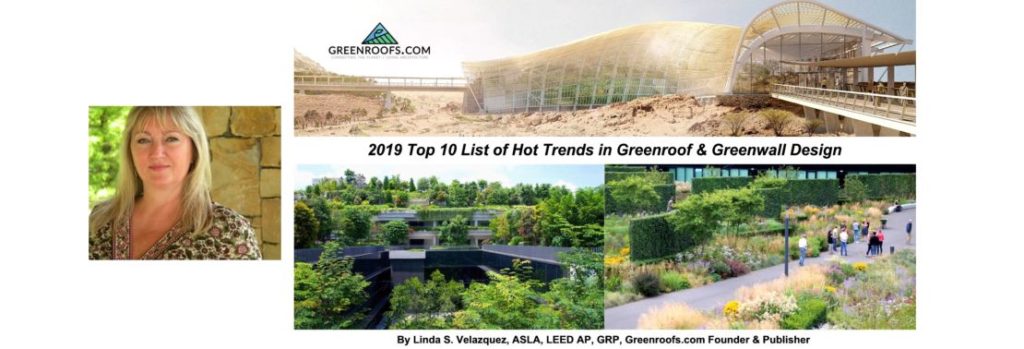 Announcing Greenroofs.com's 2019 Top 10 List of Hot Trends in Greenroof & Greenwall Design