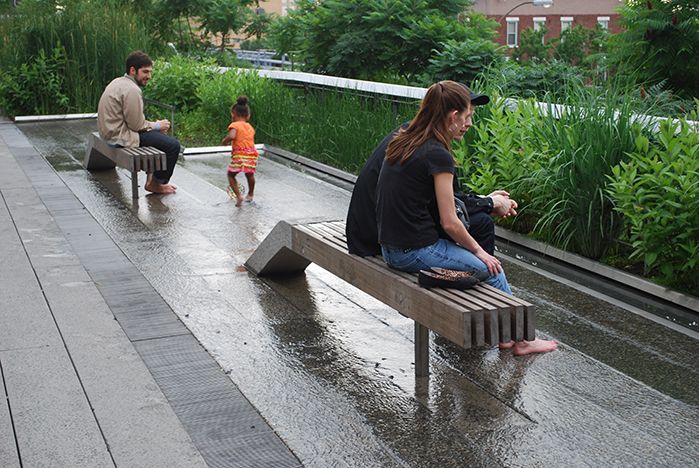 A Comparison Of The 3 Phases Of The High Line Part 5 Water Feature 