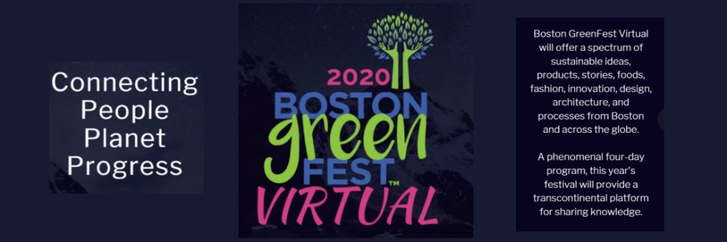 Boston GreenFest Virtual is August 20-23, 2020: Business Summit Invitation to Greenroofs.com Community