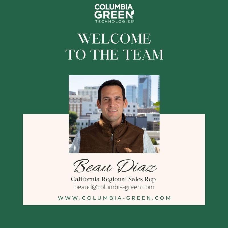 Columbia Green Technologies Adds New Regional Sales Representative - Beau Diaz