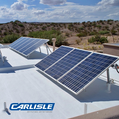 Solar SkyRack Rooftop Solar Racking Approved for Use on Carlisle SynTec Systems