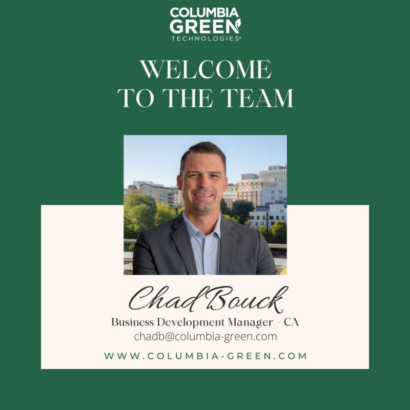 Columbia Green Technologies Adds New Business Development Manager - Chad Bouck