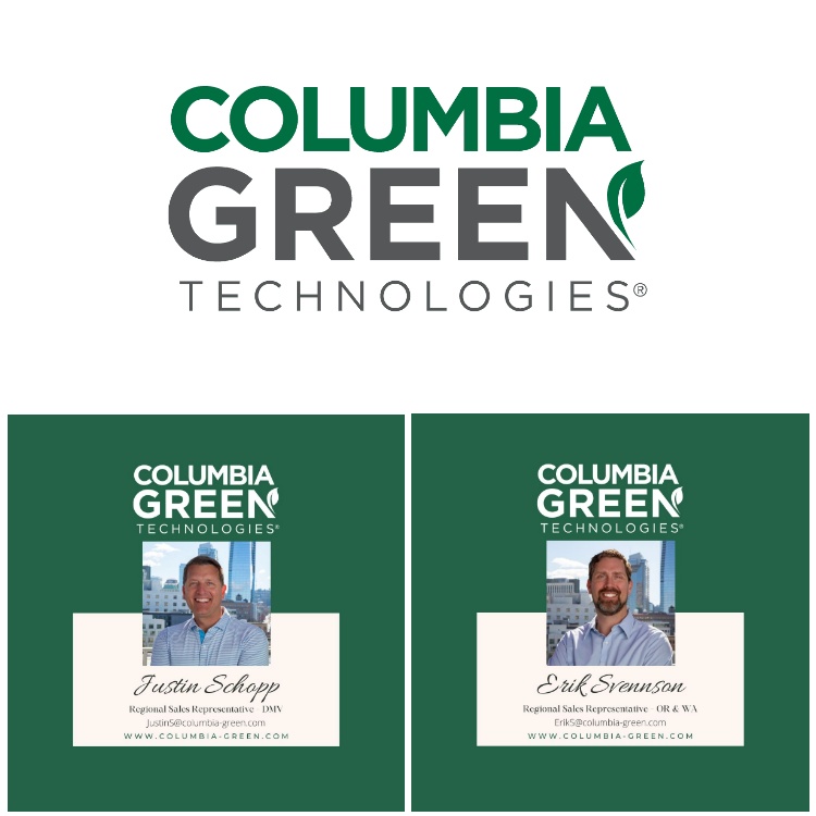 Columbia Green Technologies Adds New Regional Sales Managers: Justin Schopp and Erik Svensson