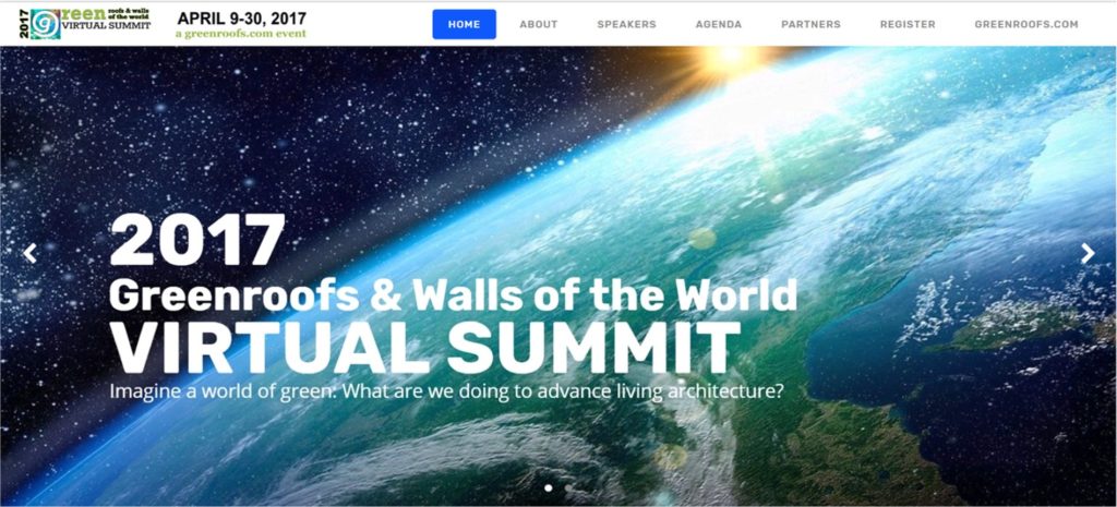 Greenroofs.com Press New 2017 Greenroofs Walls World Virtual Summit Website