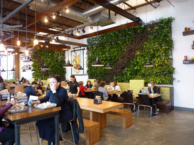 Green Walls Extend Green Welcome Brome Restaurants Guests Ponce Aquilina
