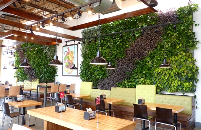 Brome Burgers & Shakes Extends a Green Welcome to its Guests with a Green Wall