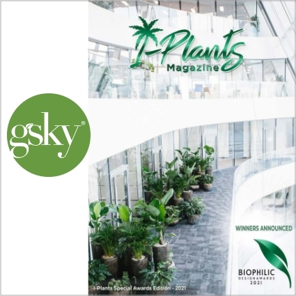 GSky Receives Biophilic Design Awards from I-Plants Magazine
