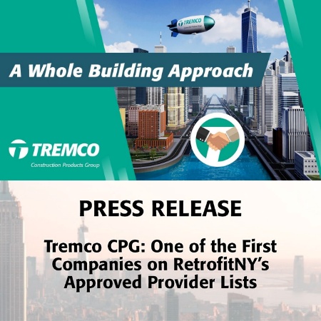 Tremco CPG: One of The First Companies on RetrofitNY’s Approved Provider Lists